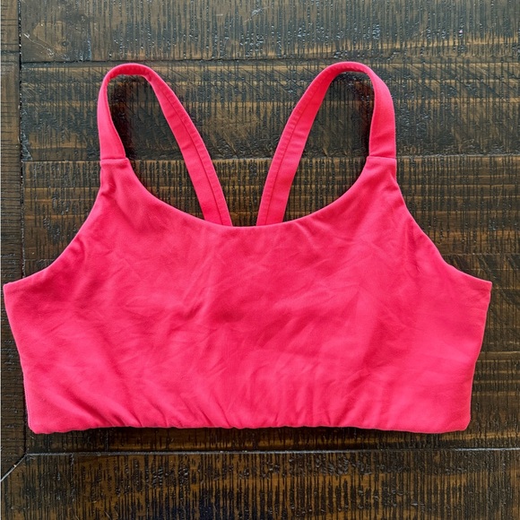 Girlfriend Collective Lou V-Back sports bra, lot of 3 black orange pink size L - Picture 6 of 10